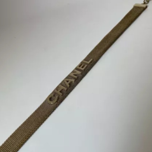Chanel gold mesh choker RARE necklace - Picture 10 of 16
